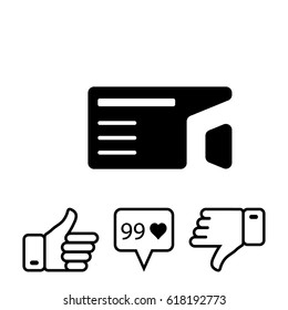 camera video icon stock vector illustration