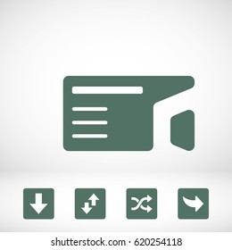 camera video icon stock vector illustration