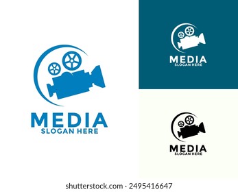 Camera Video logo icon vector, Cinema Logo template design