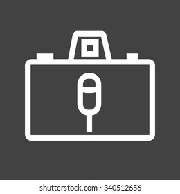 Camera, video, mic vector image.Can also be used for material design. Suitable for mobile apps, web apps and print media. 