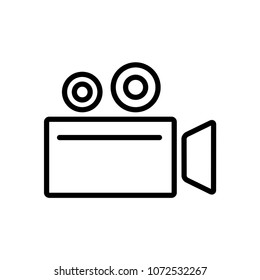 camera - video - multi media icon vector
