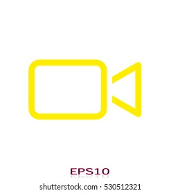 camera, video, photography, icon, vector illustration EPS 10