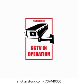 camera for video surveillance, vector illustration, round the-clock shooting. Service for video surveillance