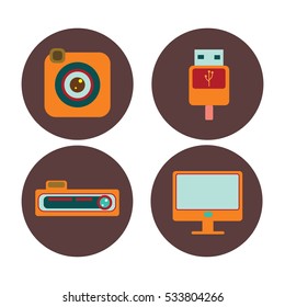 camera and videos icons