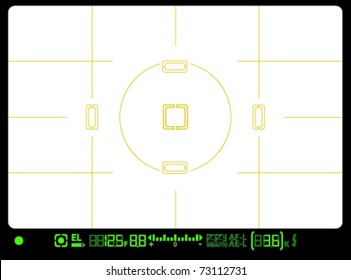 camera viewfinder, viewfinder with focal points svg