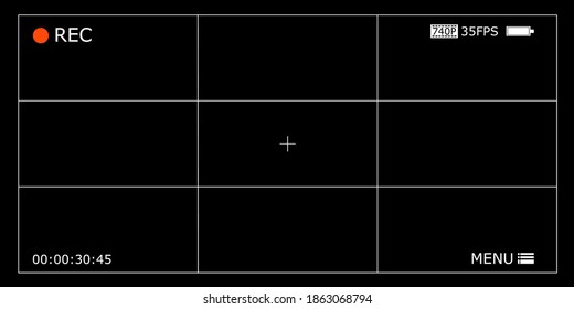 Camera viewfinder frame, Free Vector
