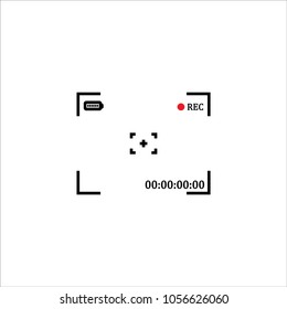 Camera viewfinder icon vector