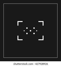 camera viewfinder icon. camera viewfinder vector illustration