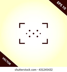 camera viewfinder icon. camera viewfinder vector illustration