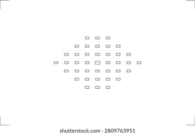 Camera viewfinder overlay with autofocus points
