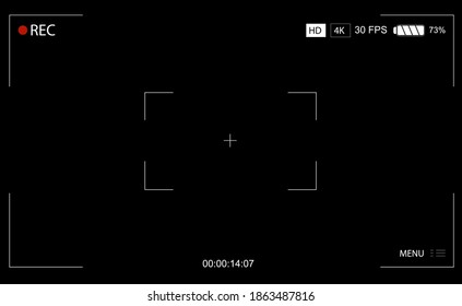 camera viewfinder screen vector design