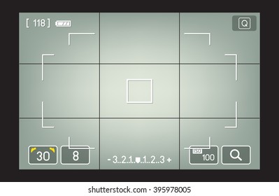 camera viewfinder vector