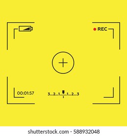 Camera viewfinder vector