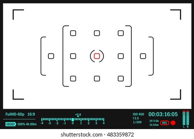 Camera Viewfinder Vector Graphics 