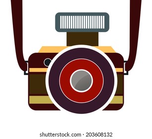 Camera Vintage Style Vector