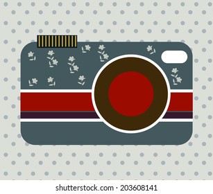 Camera Vintage Style Vector