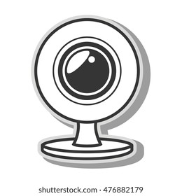 camera web film media isolated