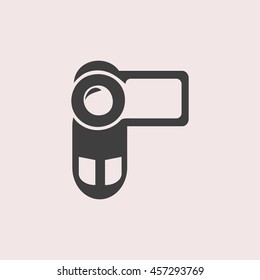 Camera web icon. Isolated illustration