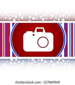 camera web icon isolated on white background