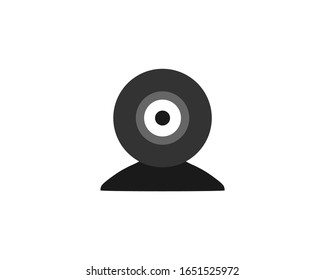 Camera, webcam icon. Vector illustration, flat design.