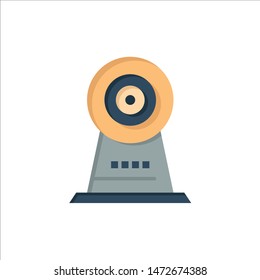 Camera, Webcam, Security, Hotel  Flat Color Icon. Vector icon banner Template