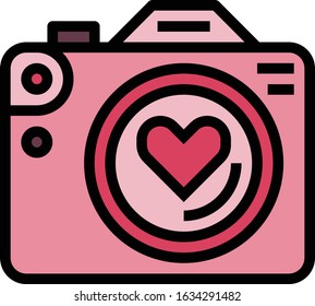 Camera - Wedding icon set. High quality filled outline vector illustration for website and mobile application.