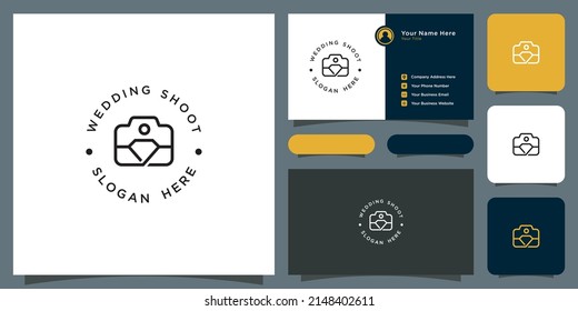 Camera Wedding Logo Vector Design