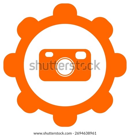 Camera and wheel on white