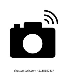 camera wifi icon or logo isolated sign symbol vector illustration - high quality black style vector icons
