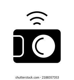 camera wifi icon or logo isolated sign symbol vector illustration - high quality black style vector icons
