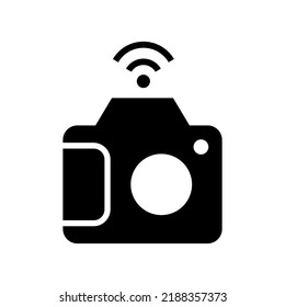 camera wifi icon or logo isolated sign symbol vector illustration - high quality black style vector icons
