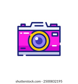 Camera Y2K Vector Icon Illustration