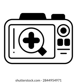 Camera Zoom Dualtone Icon Vector