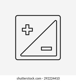 camera zoom mode line icon