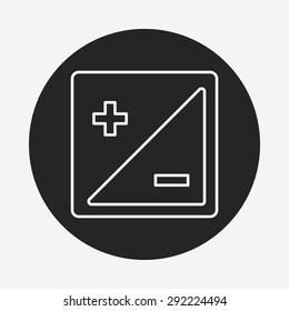 camera zoom mode line icon