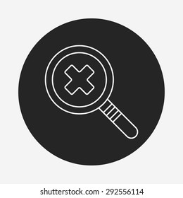camera zoom mode line icon
