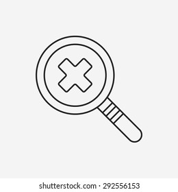 camera zoom mode line icon