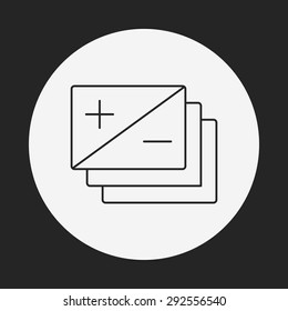 camera zoom mode line icon