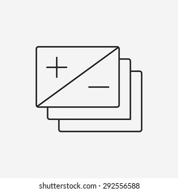 camera zoom mode line icon