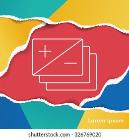 camera zoom mode line icon