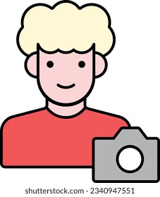 cameraman camera career people photographer Outline