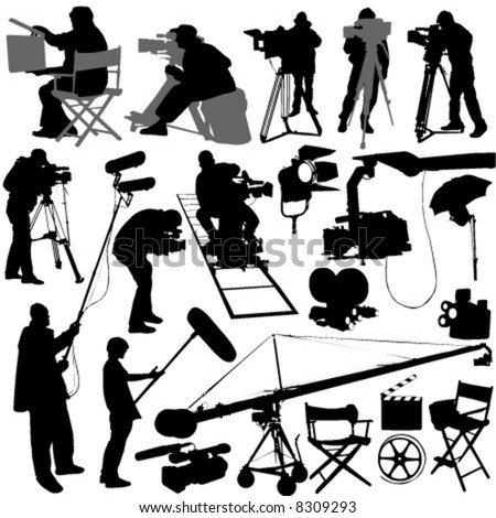 cameraman and film set accessories