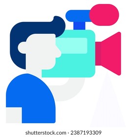 Cameraman icon for web, UIUX, infographic, etc