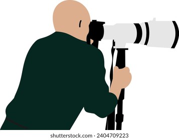 cameraman illustration design vector art