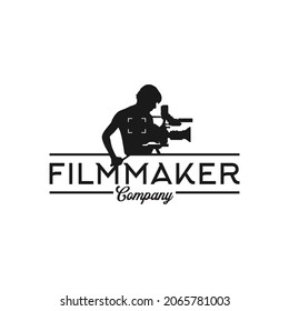 Cameraman Logo For Filmmaking Production Inspiration Design