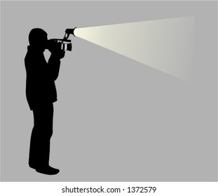 Cameraman in night