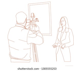 Cameraman shoots video