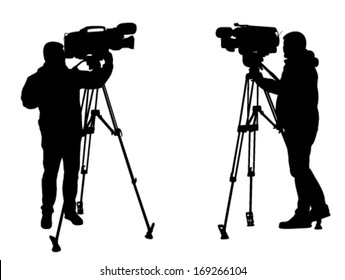 cameraman silhouettes