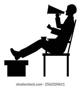 Cameraman with Video Camera, Silhouette