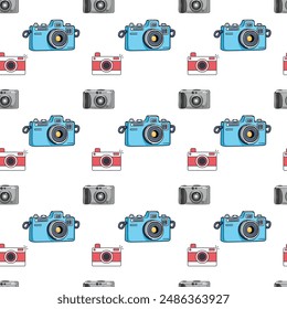Cameras Seamless Vector Pattern Design